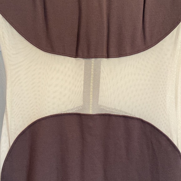 Brown and nude jumpsuit. - Picture 10 of 11